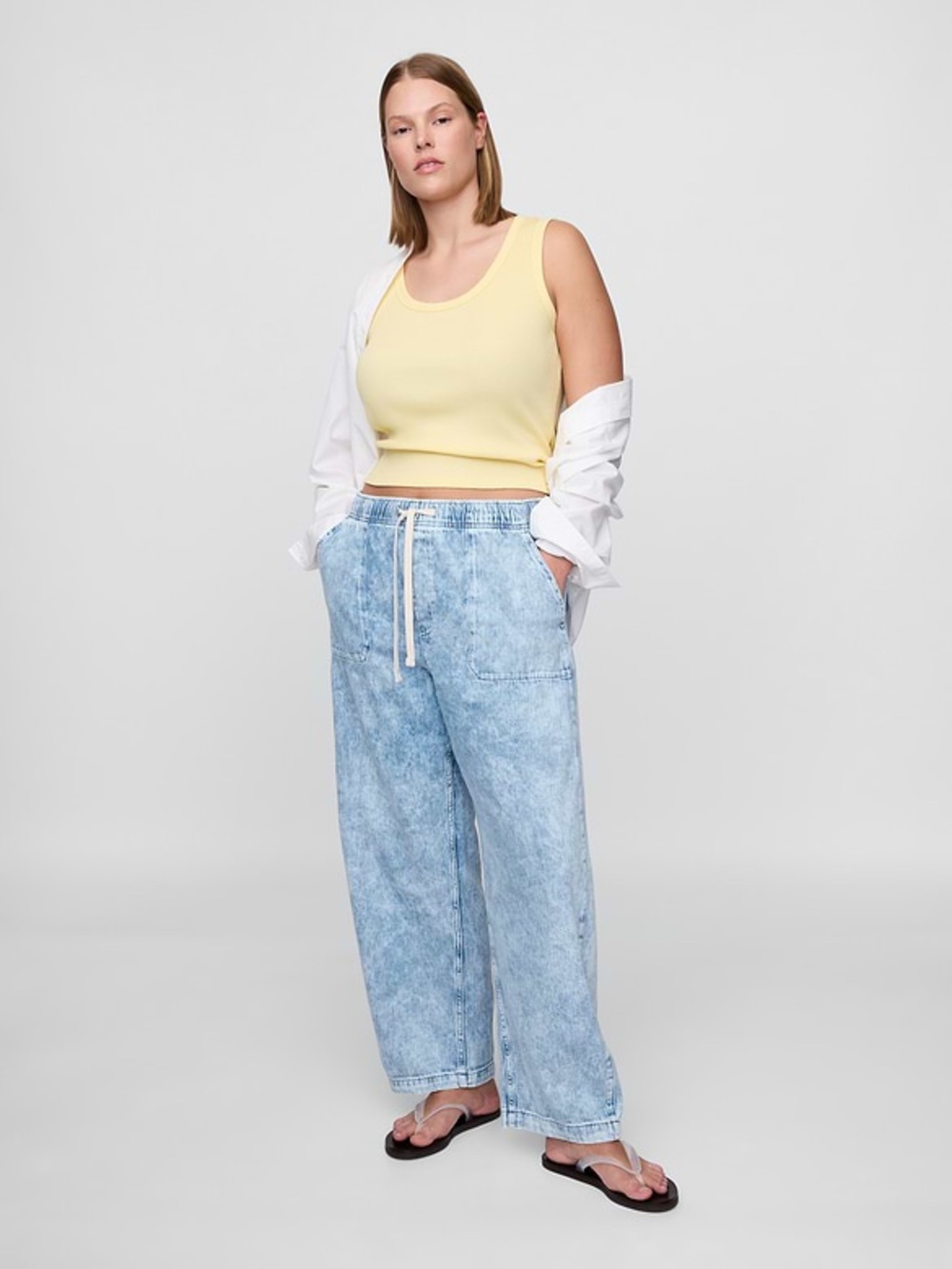 GAP High Rise Easy Barrel Jeans XL